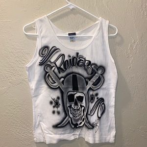 Air Brushed Raiders Tank Top *hand-made*